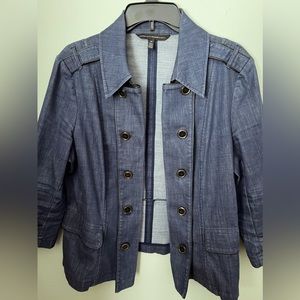 White House Black Market versatile denim jacket. Size 16